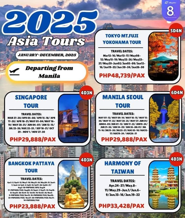asia tours 2025
